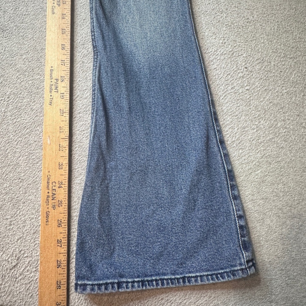 Hollister Jeans Womens 000R Blue Low Rise Flare Vintage Stretch Denim W23R - Picture 8 of 9